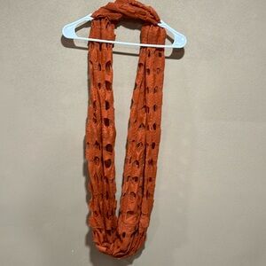Orange infinity scarf